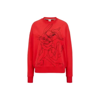 HUGO BOSS x Looney Tunes SS23 Sweatshirt Women's Red