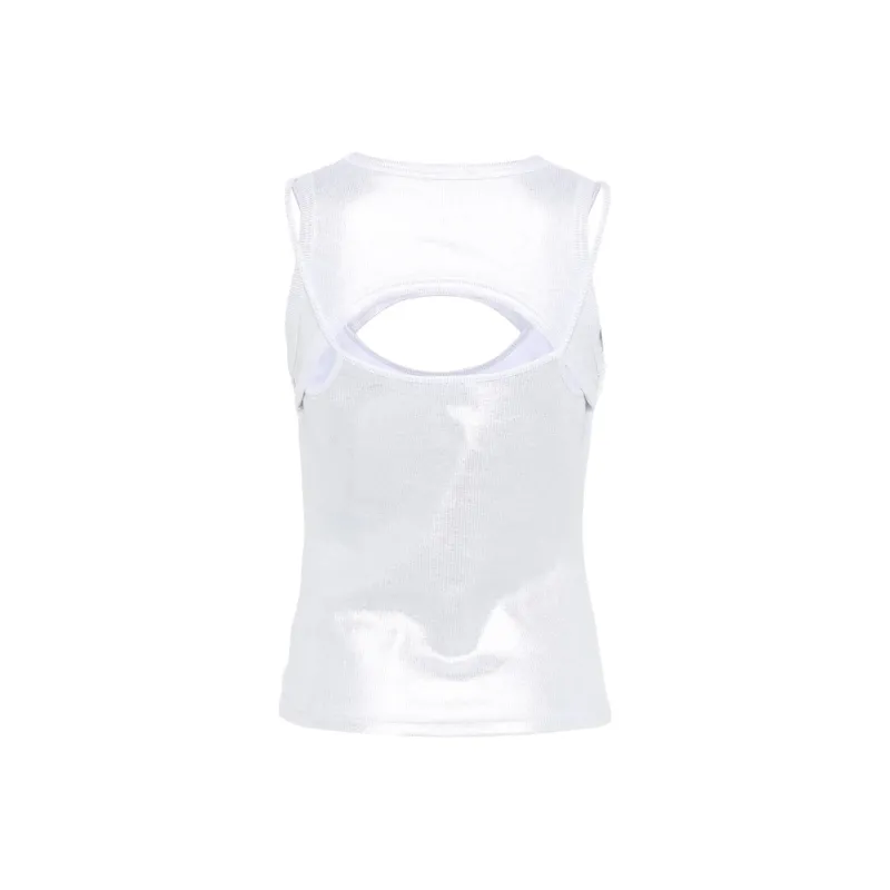 OFF WHITE Coated Ribbed Tank Top-1