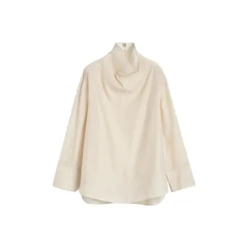 TOTEME Funnel neck Organza Blouse