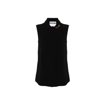 MOSCHINO Heart Safety Pin Blouse