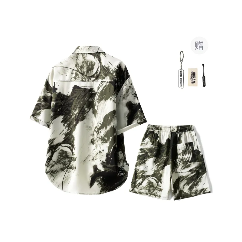 URBAN AUTHENTIC Shirt Matching Set Unisex Jasper-0