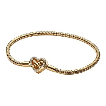 Pandora 925 Sterling Silver, Synthetic Cubic Zirconia Bracelets Women's Gold