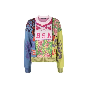 VERSACE Cashmere Sweaters Women's Multicolor