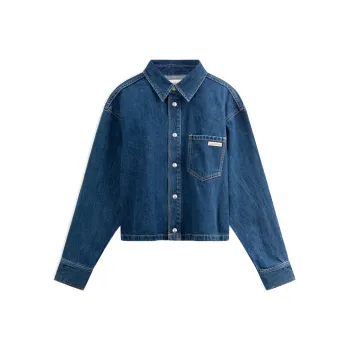 CALVIN KLEIN Shirt Women's Denim Blue