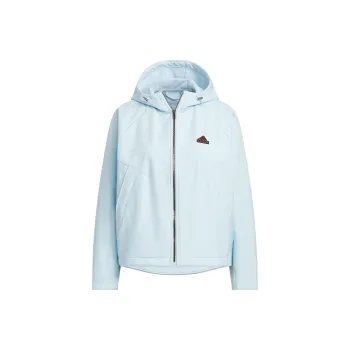 Adidas FW24 SOFTSHELL HOODED Jackets Coats Women's Snow Crystal Blue
