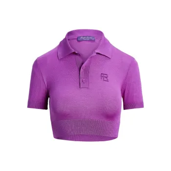 Ralph Lauren Collection SS23 Polo Shirt Women's Purple