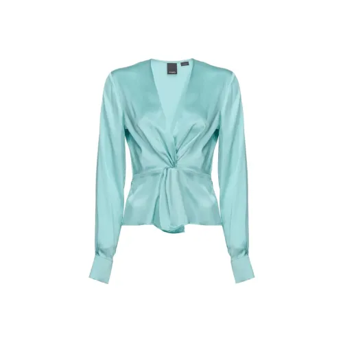 PINKO V-Neck Satin Blouse