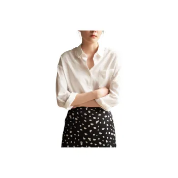 SHALLOW STREAMS Shirt Women's Pearl White