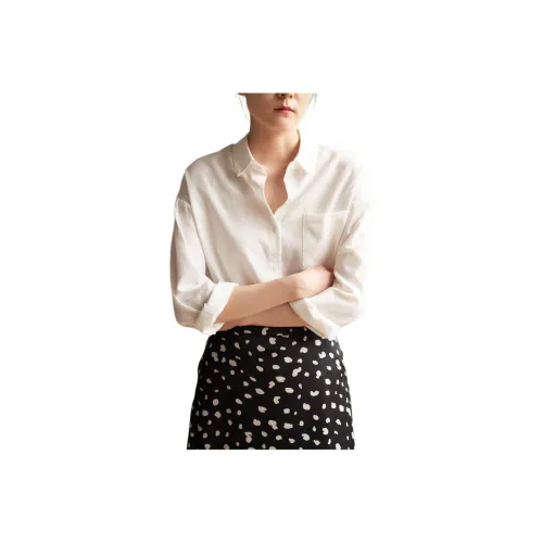 SHALLOW STREAMS Shirt Women's Pearl White