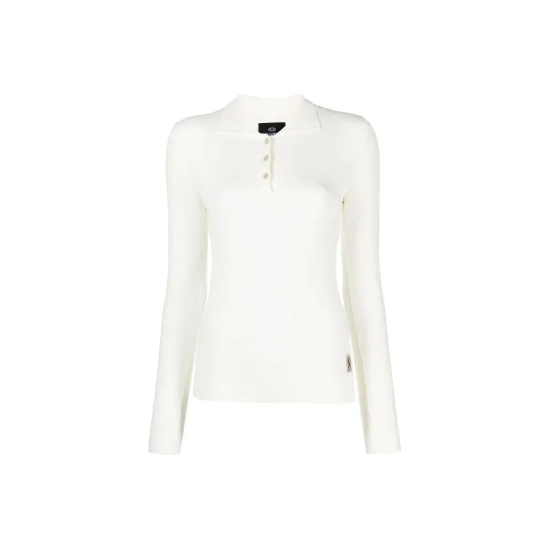 PARAJUMPERS Logo-patch Ribbed-knit Sweatshirt-0