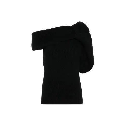 RICK OWENS Asymmetric Neck Banded T Top