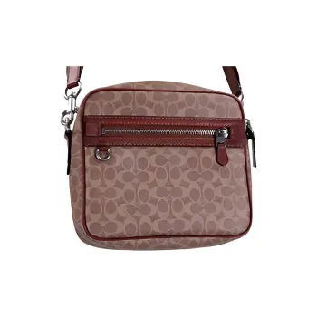 COACH Dylan Coated Canvas Crossbody Bag, Shoulder Bag Large Size Men's Khaki