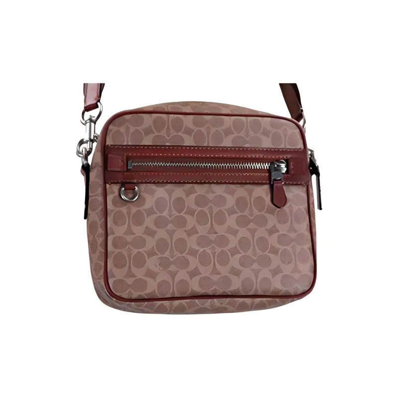 COACH Dylan Coated Canvas Crossbody Bag, Shoulder Bag Tubas Men's Khaki-0