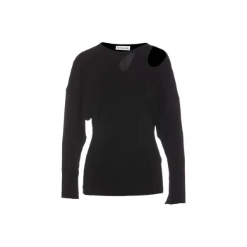 Victoria Beckham Twist-detail Jersey T-shirt