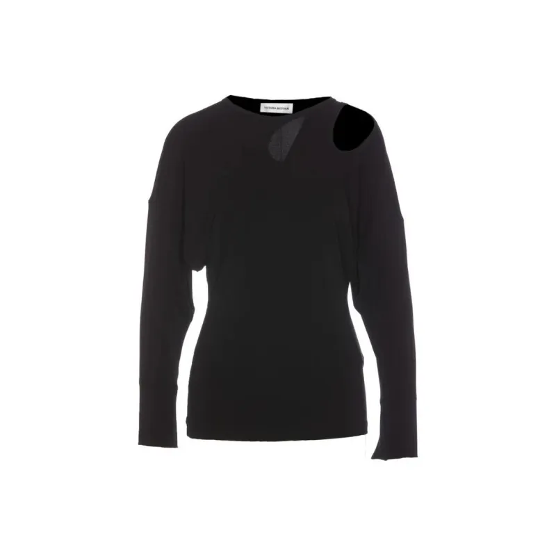 Victoria Beckham Twist detail Jersey T shirt-0