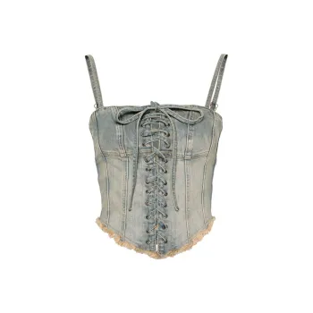 Misbhv Lara Denim Corset Top