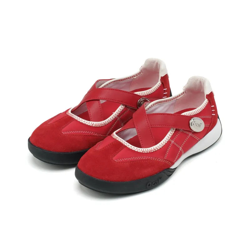 Ocai Slip Resistant, Abrasion Resistant, Lightweight Low Top Casual Shoes Women's Sparkling Red-1