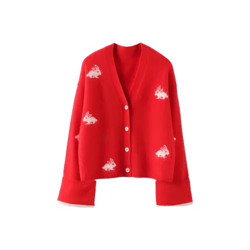 MAIGRE SIMHAT Cashmere sweater Knit Women's Red