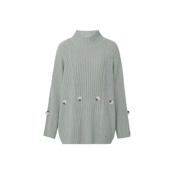 MEIYANG Knitwear Women's Light Gray