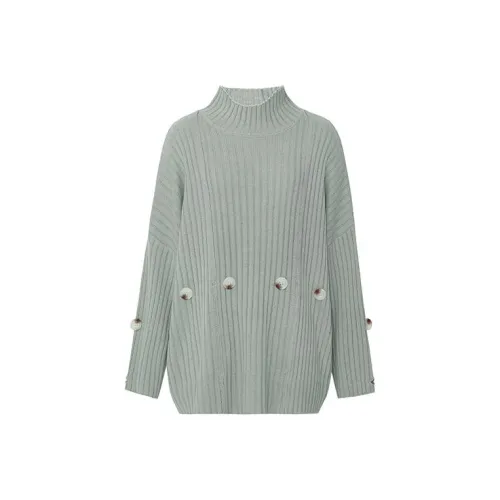 MEIYANG Knitwear Women's Light Gray