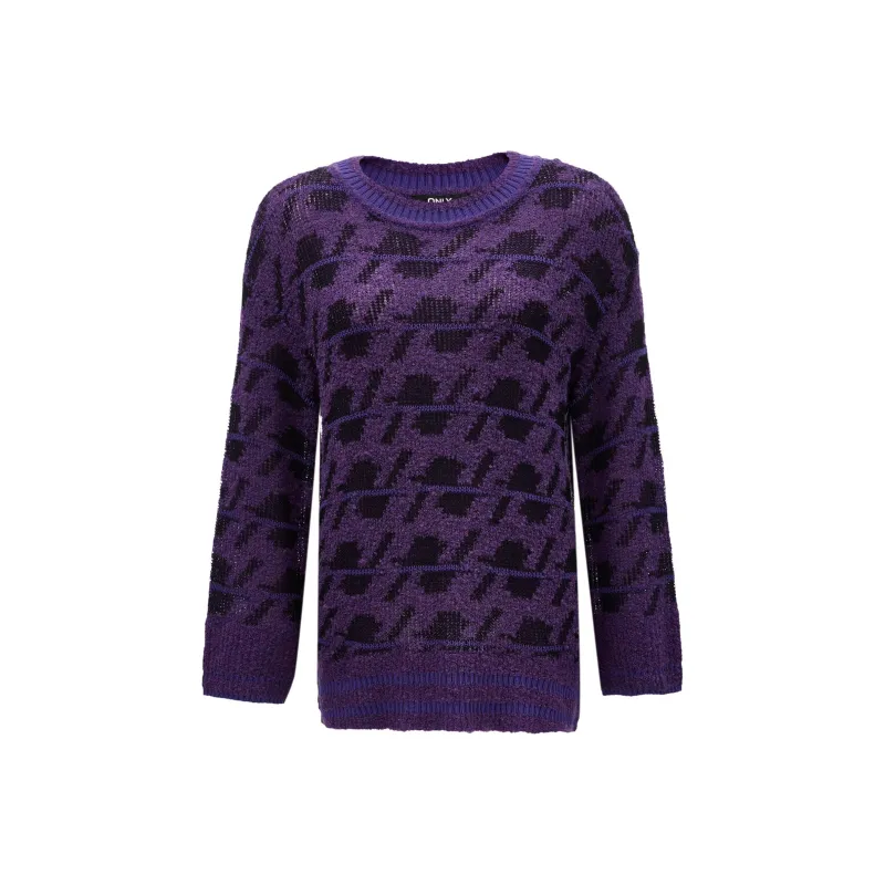 ONLY Knitwear Women's F38 Coral Rock Purple-0