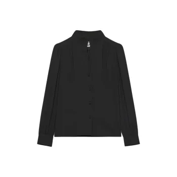 ARITZIA FW24 Wilfred Delphine Blouse Shirt Women's BLACK/Black