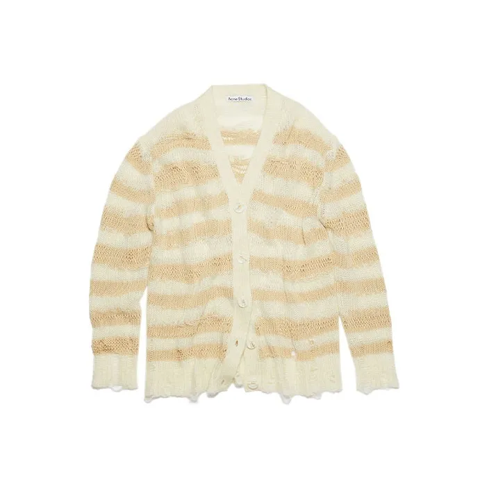 Acne Studios Distressed Striped Cardigan-0