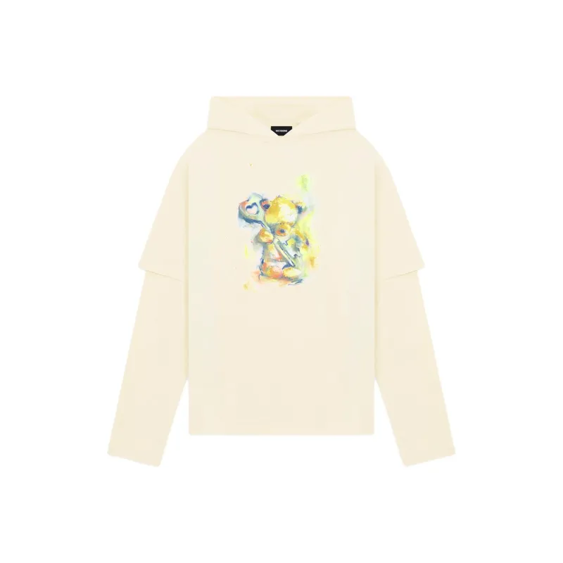 WE11DONE Teddy Bear print Hoodie-0