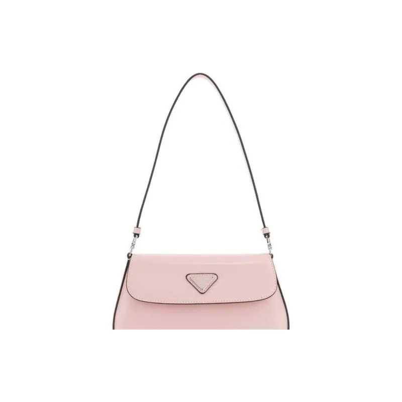 PRADA Cleo Leather Portable Crossbody Bag Shoulder Bag Women's Pink-3