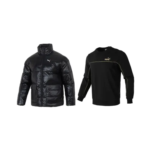 PUMA Sports Life Collection Sweatshirt Set Men's Two-Piece Set Black