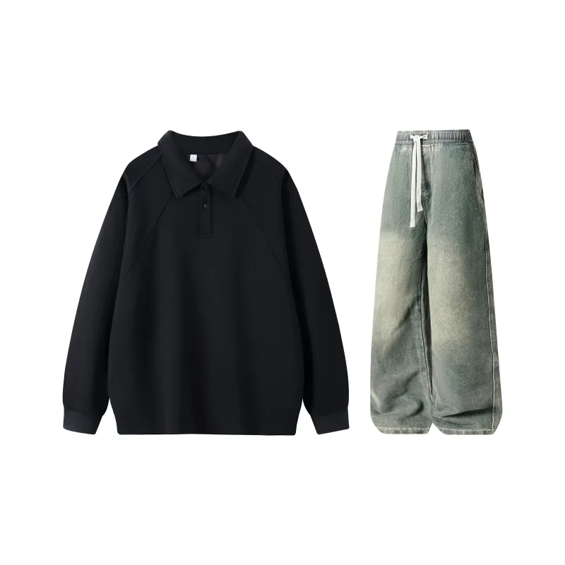 A.X.S.K Sweatshirt Sets Unisex-12