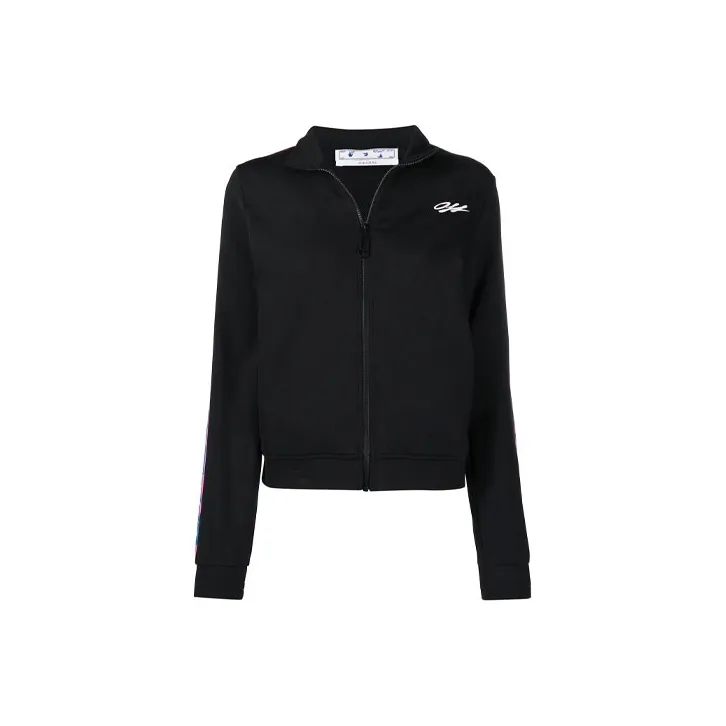 OFF WHITE Athleisure Arrow Track Jacket Black/Pink/Blue-0
