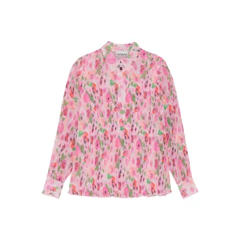 GANNI Shirts Women's Pink
