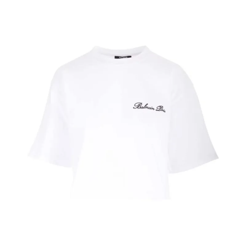 BALMAIN Signature Embroidered T-Shirt-0