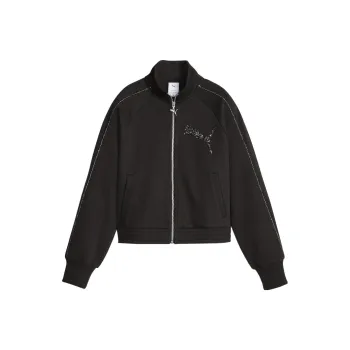 PUMA x Swarovski Collaboration T7 TRACK JACKET DK Jackets Coats Women's Black
