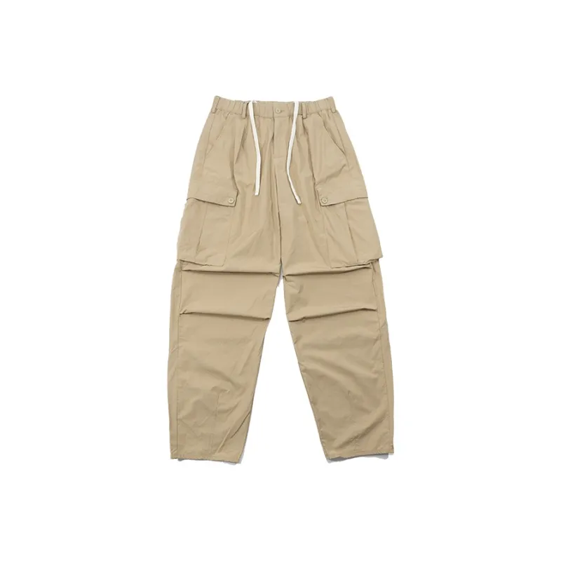 GTHOMME Summer Outdoor Quick Dry Breathable Sports Urban Techwear Solid Color Workwear Casual Pants Unisex Navy-7