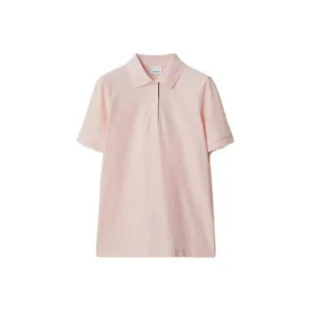 Burberry SS24 Polo Shirt Women's Snowflake Stone Pink