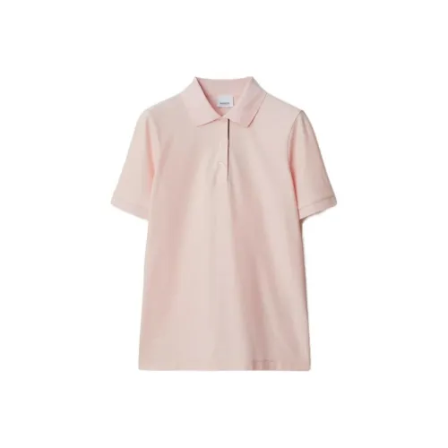 Burberry SS24 Polo Shirt Women's Snowflake Stone Pink