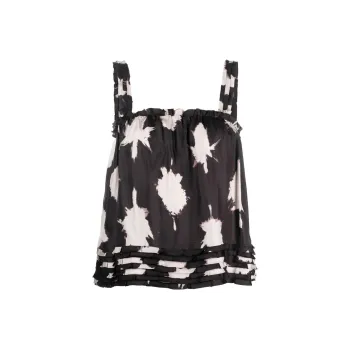 Ulla Johnson Sera Prismatic Shape print Silk Top