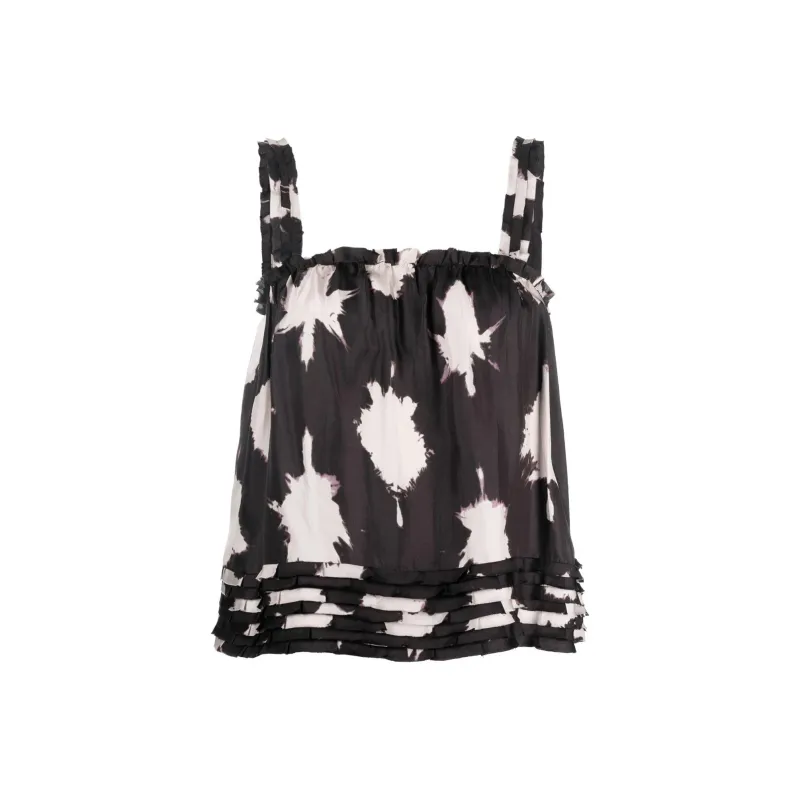 Ulla Johnson Sera Prismatic Shape print Silk Top-0