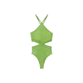 ZARA Bodysuits Women's Green