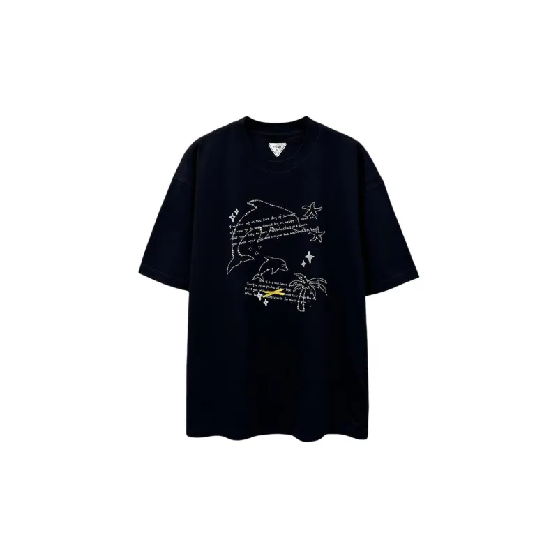 ZUOLANGGENU Regular T Shirt Women's T35105 Black-0