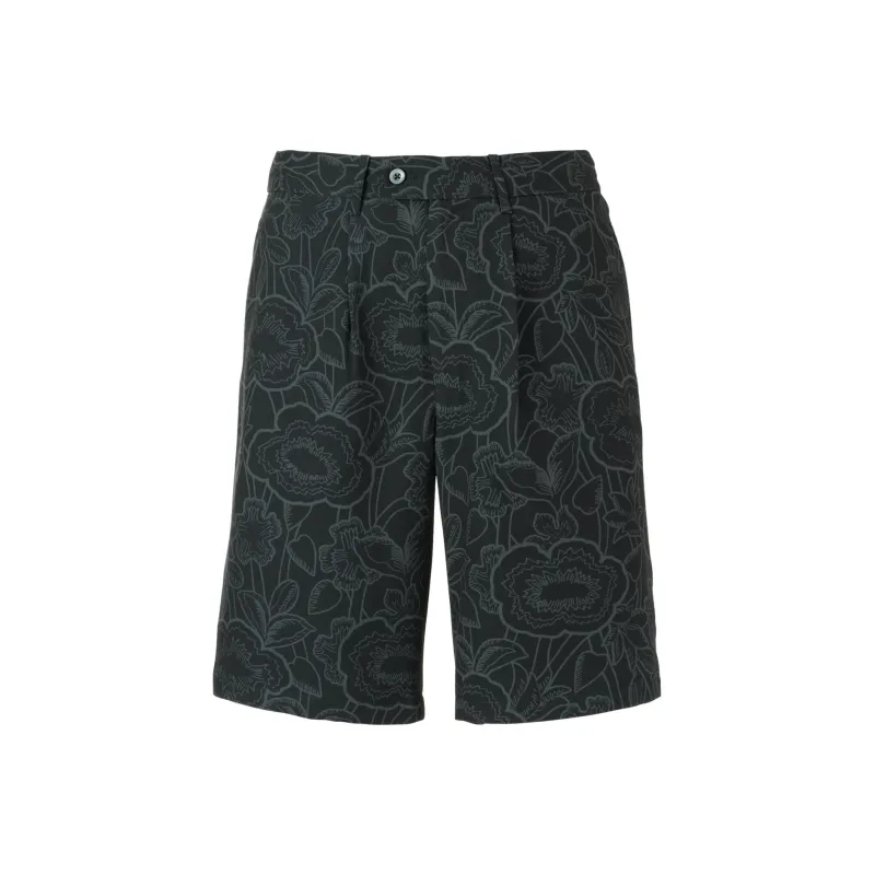 Onitsuka Tiger PRINTED Casual Shorts Men's Black/Ecru-0