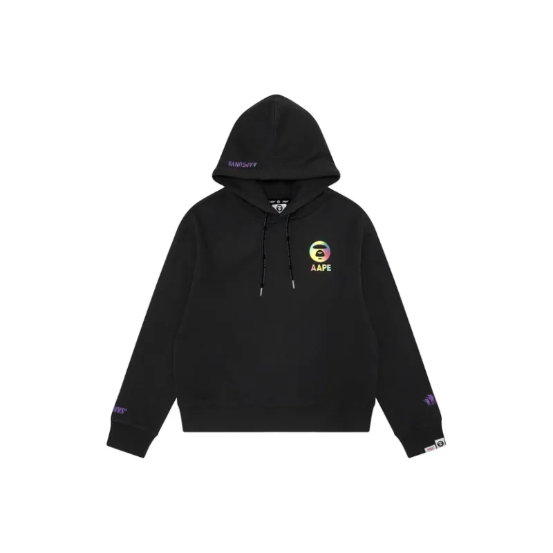 Aape Logo embossed Cotton Hoodie-0