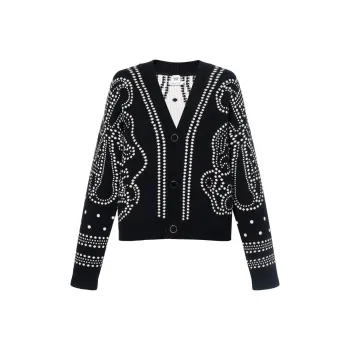 HERMES 2010s Brides De Gala Cardigan