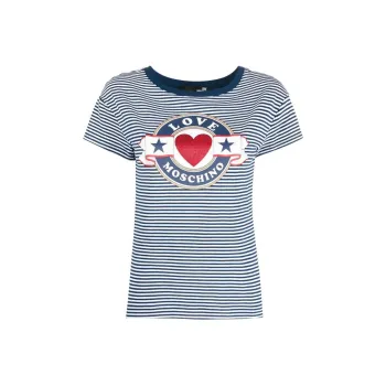 LOVE MOSCHINO T Shirts Women's Marine Blue