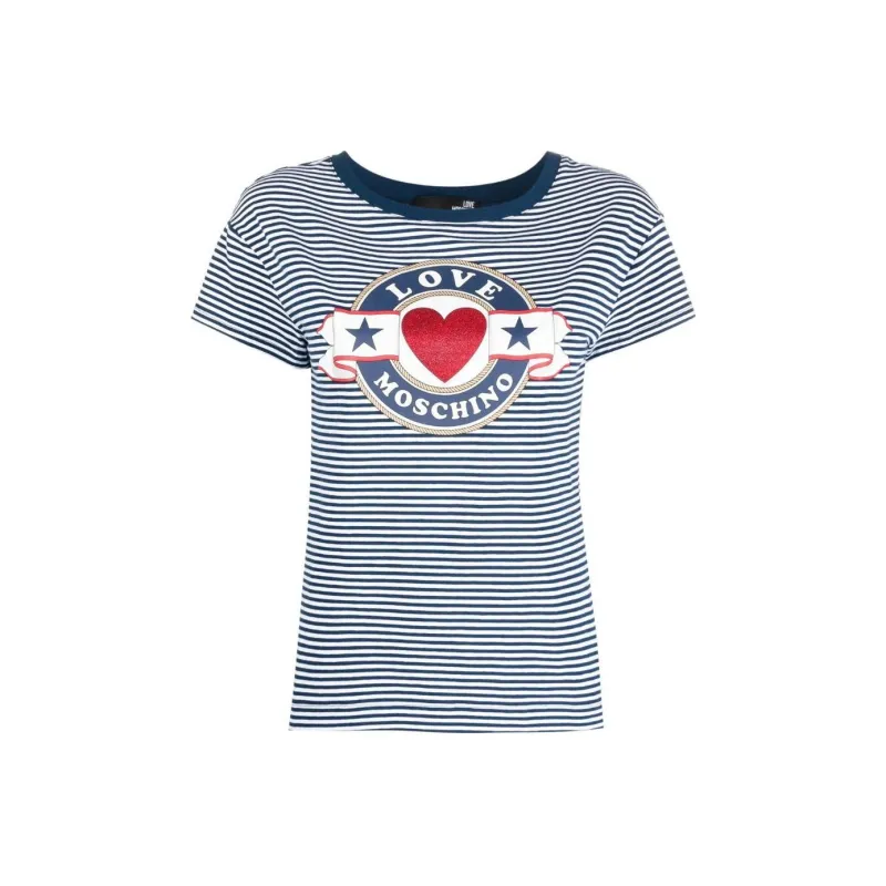 LOVE MOSCHINO T Shirts Women's Marine Blue-0