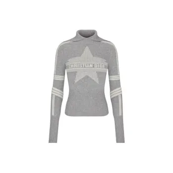 DIOR Quarterly New Products Cashmere Sweaters Women's Gray