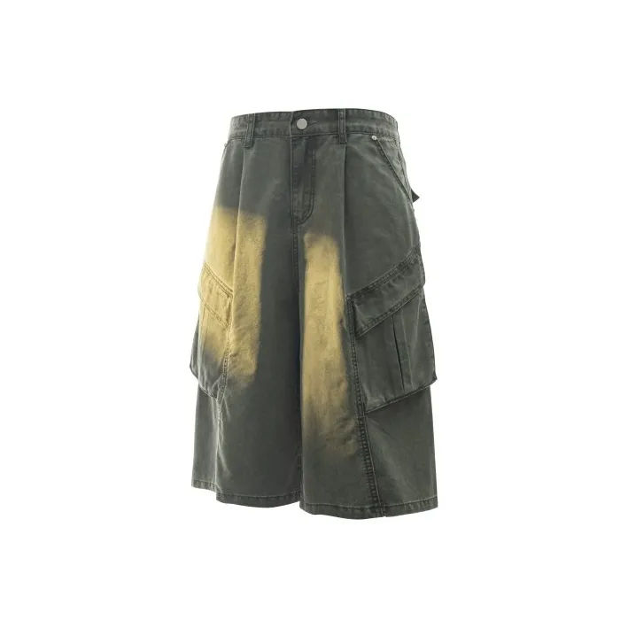 American Vintage Workwear Multi Pocket 100% Cotton Casual Shorts Unisex-10