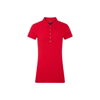Tommy Hilfiger Polo Shirt Women's Burgundy